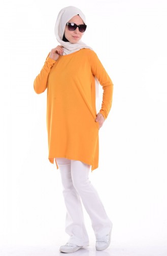 Cepli Viskon Tunik 4444-07 Hardal