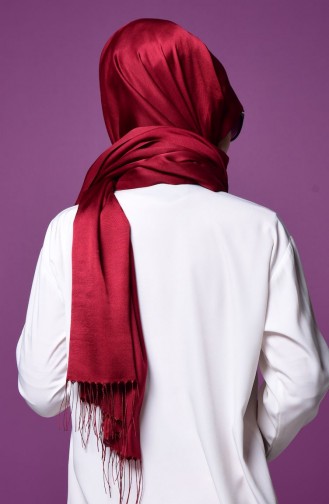 Sefamerve Snap Shawl A1-36 Claret Red 1-36