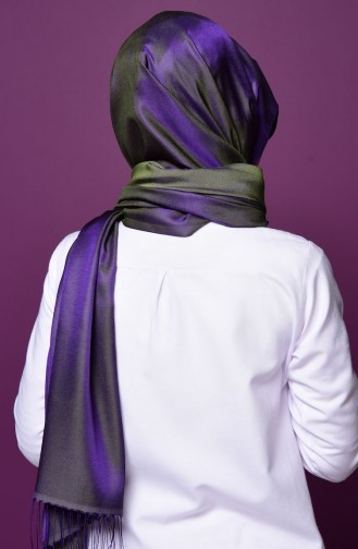 Sefamerve Çıt Çıt Şal N1-08 Gri Mor