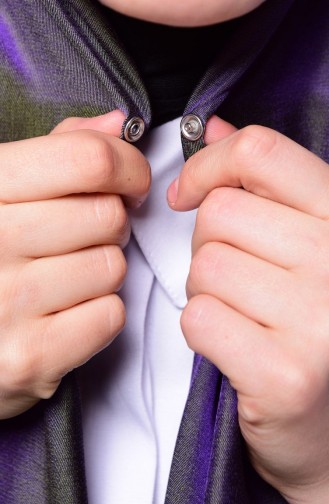 Sefamerve Çıt Çıt Şal N1-08 Gri Mor