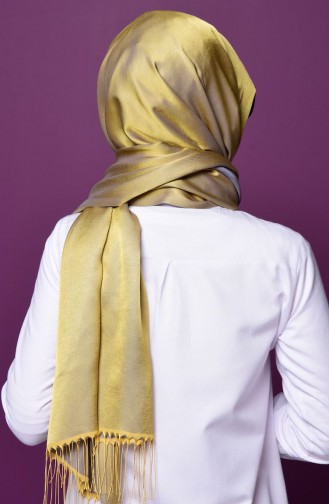 Sefamerve Snap Shawl N1-19 Gray Yellow 1-19