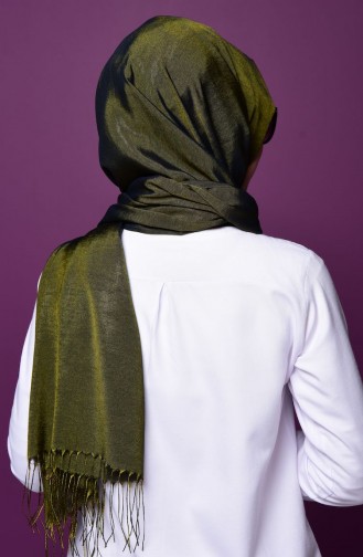 Khaki Snap Button Shawl 2-27