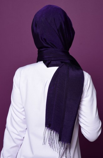 Purple Sjaal met Drukknoop 2-04