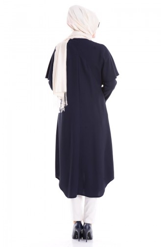 SUKRAN Buttoned Cape 35676-01 Navy Blue 35676-01