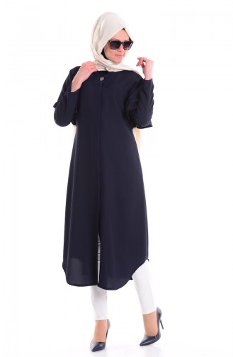 SUKRAN Buttoned Cape 35676-01 Navy Blue 35676-01