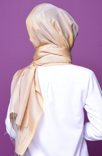 Sefamerve Snap Shawl T1-21 Beige Grey 1-21