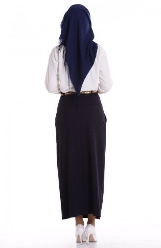 Navy Blue Skirt 0307-01