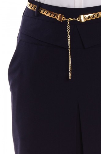 Navy Blue Skirt 0307-01