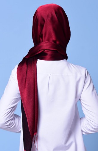 Claret Red Snap Button Shawl 1-39