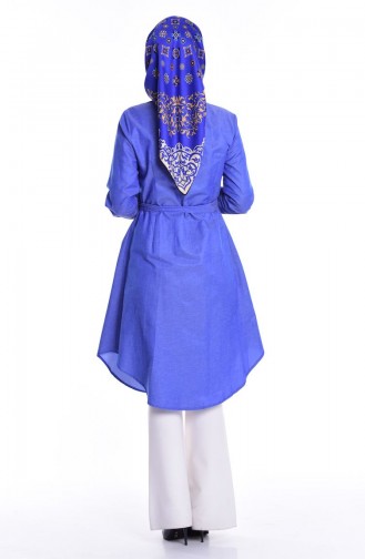 Krep Tunik 4104-12 Mavi
