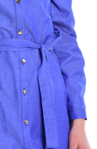 Krep Tunik 4104-12 Mavi