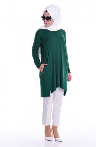 Cepli Viskon Tunik 4444-08 Yeşil