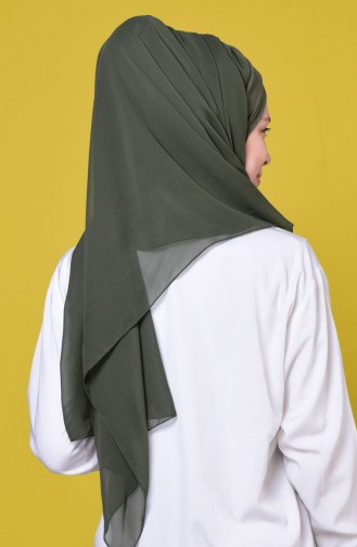 Boneli Chiffon Shawl 15 Khaki Green 15