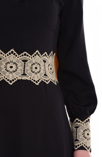 Black Hijab Dress 1099-02