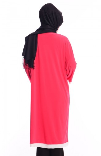 Tesettür Tunik 3885-03 Mercan