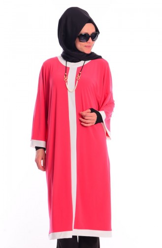 Tesettür Tunik 3885-03 Mercan