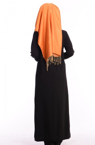 Black Hijab Dress 5015-01