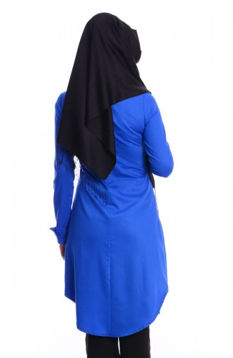 Tesettür Tunik Zernişan 4380-03 Saks