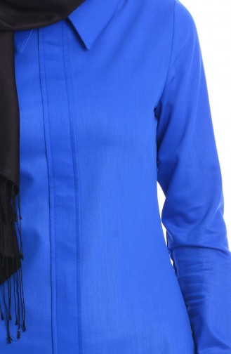 Tesettür Tunik Zernişan 4380-03 Saks