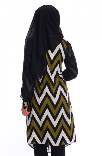 Modahanne Tesettür Tunik 0985A-03 Yeşil