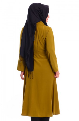 Tesettür Tunik 5192-04 Yağ Yeşil