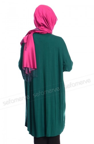 Tesettür Tunik AFL 1731-11 Yeşil
