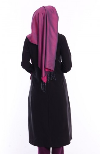 Tesettür Tunik WB 4722-05 Siyah