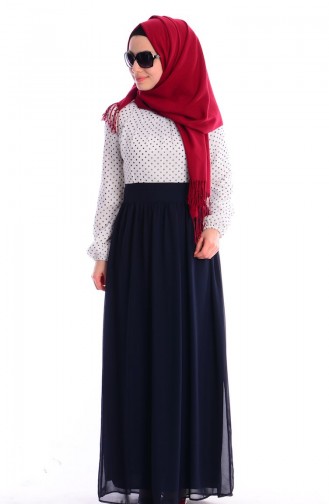 White Hijab Dress 150321-01