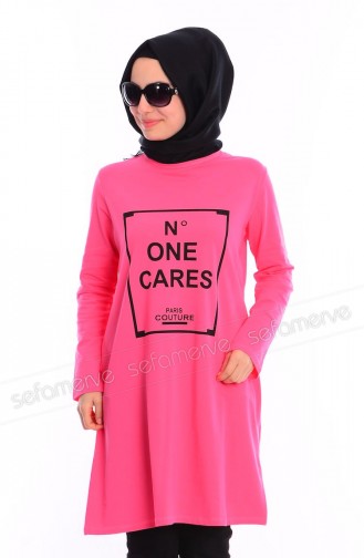 Tesettür Tunik 3917-12 Pembe