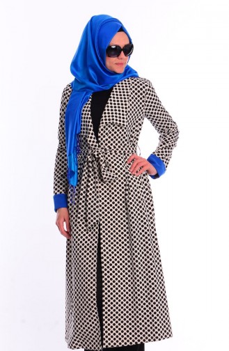 كاب لون ابيض مع ازرق  35619P-04
