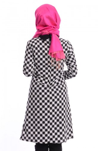 Tesettür Tunik Zernişan 4368-01 Siyah