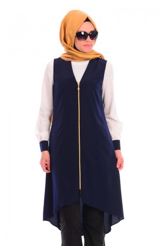 Modahanne Tunik Yelek İkili Takım 1005-03 Lacivert