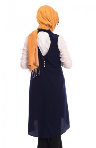 Modahanne Tunik Yelek İkili Takım 1005-03 Lacivert