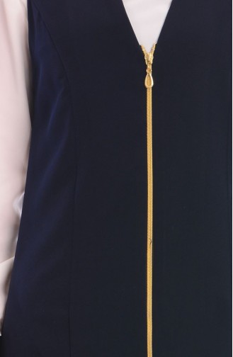 Modahanne Tunik Yelek İkili Takım 1005-03 Lacivert