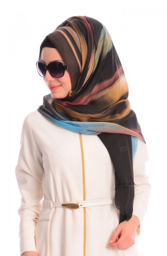 Sefamerve Seval Shawl 10 Black Blue 10