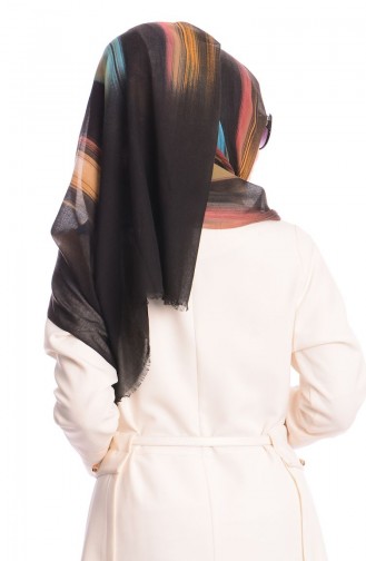 Sefamerve Seval Shawl 10 Black Blue 10