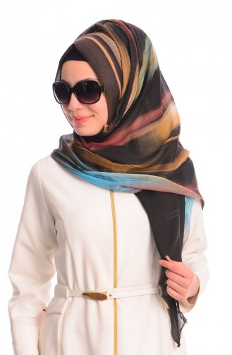 Sefamerve Seval Shawl 10 Black Blue 10