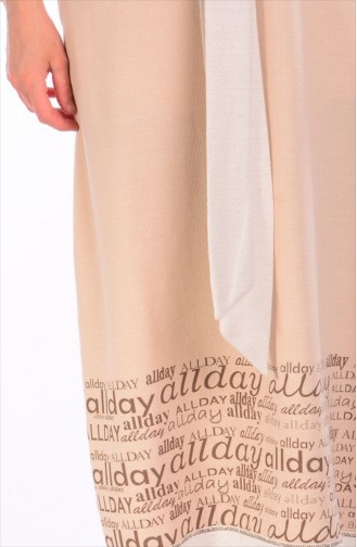 Kısa Kollu Uzun Tunik All Day 2139-05 Bej