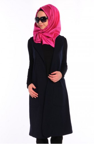 Hijab Vest All Day 7054-04 Navy 7054-04