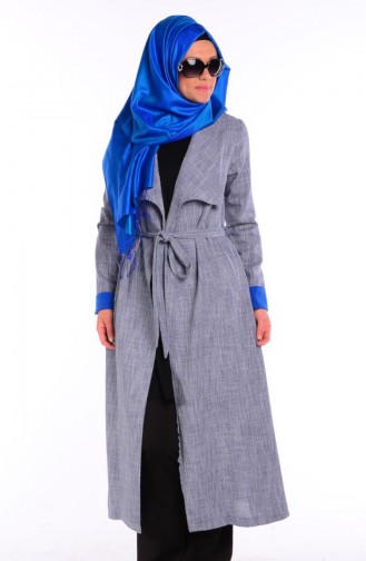 Şükran Cape 35619D-04 Blau Saks 35619D-04