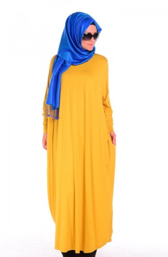 Saffron Colored Abaya 1733-09