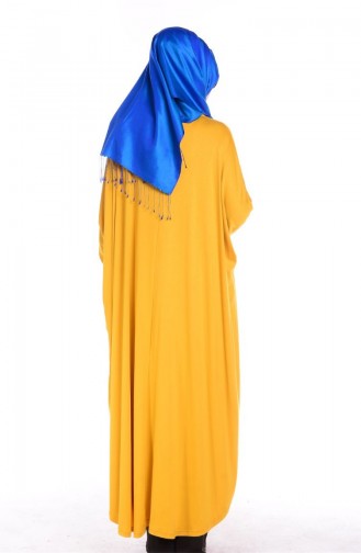 Saffron Colored Abaya 1733-09