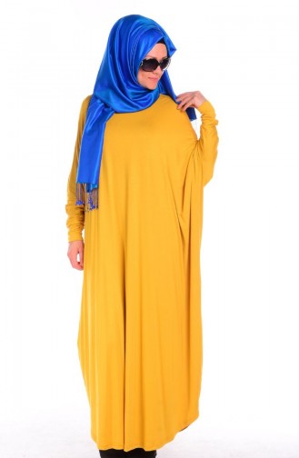 Saffron Colored Abaya 1733-09