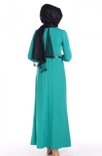 Robe Hijab Vert menthe 150322-04