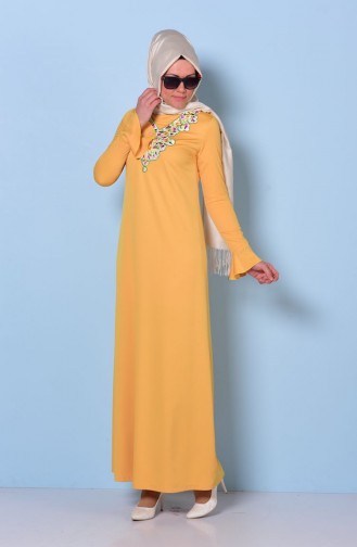 Robe Hijab Moutarde 0067-03