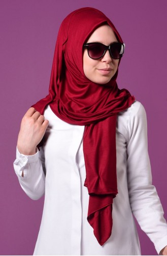 Sefamerve Sedef Cotton Shawl  24 Claret Red 234