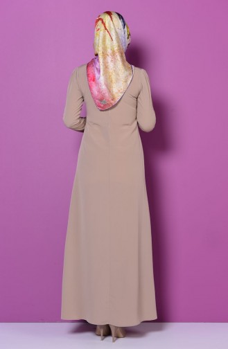 Light Mink Hijab Dress 4023-01