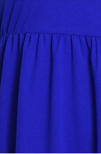 Robe Taille Plissée 1067-08 Bleu Roi 1067-08