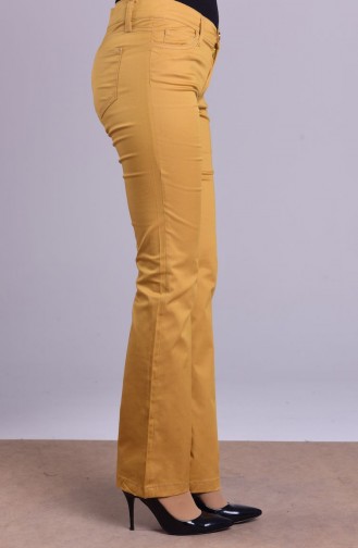 W.B Wide Leg Trousers 8869-09 Mustard 8869-09