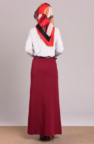 Claret Red Skirt 4207-03